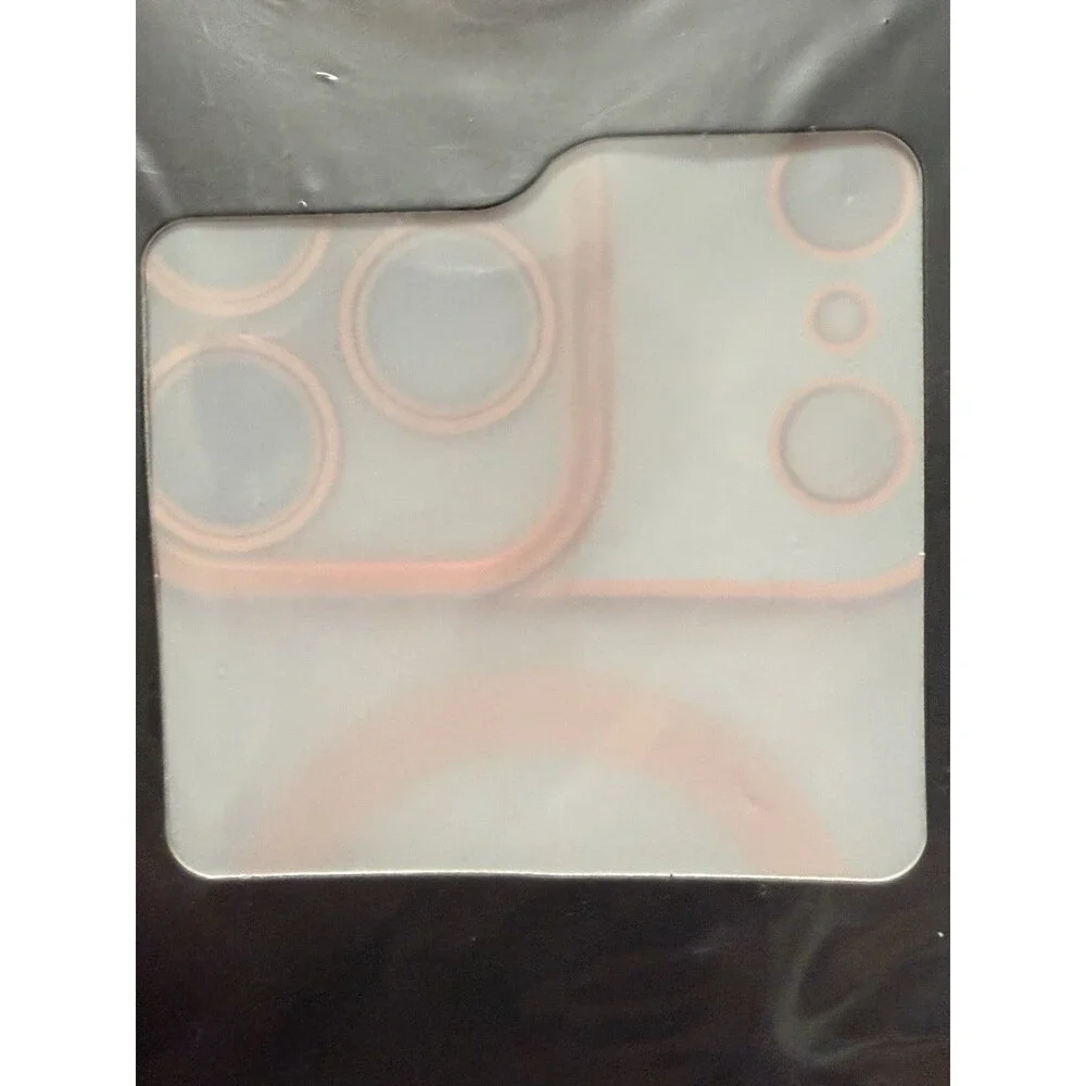 NWT ZIYE iPhone 17 Pro Max MagSafe Magnetic Case Orange Clear Gold Trim TPU